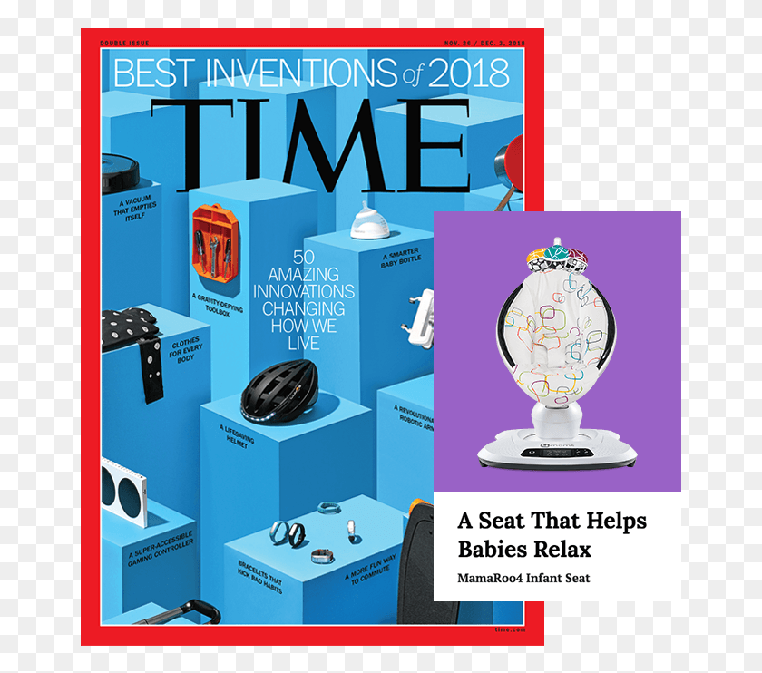 663x682 Cover Of The Time Magazine Time Best Inventions 2018, Advertisement, Poster, Flyer HD PNG Download