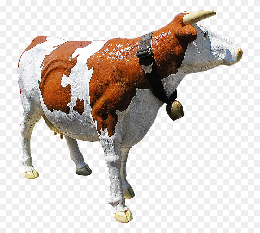 734x695 Корова Крупный Рогатый Скот Скульптура Ковбоя Пластиковая Искусственная Молочная Корова, Млекопитающее, Животное, Бык Png Скачать