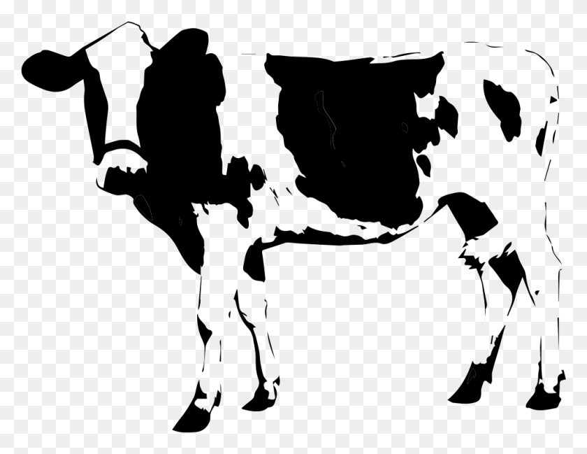 981x742 Cow Comments Cattle Transparent, Mammal, Animal, Stencil HD PNG Download
