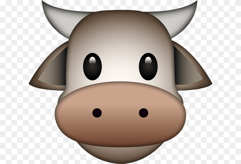 640x574 Cow Emoji 2012, Snout, Animal, Mammal Transparent PNG