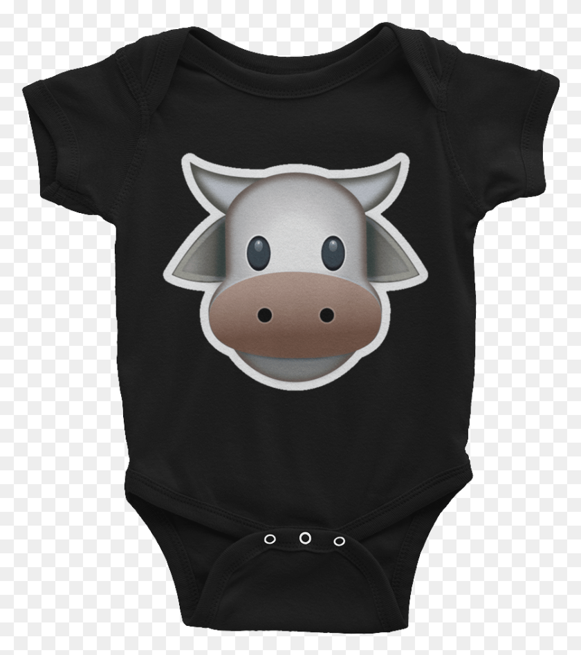 838x954 Cow Face Infant Bodysuit, Clothing, Apparel, T-shirt HD PNG Download