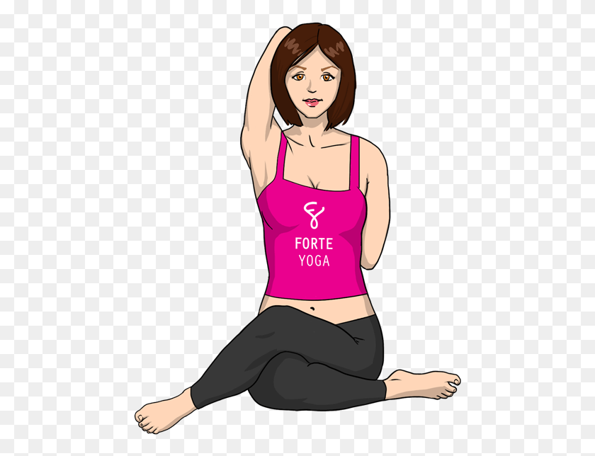 464x584 Cow Face Yoga Pose Gomukhasana, Clothing, Apparel, Person HD PNG Download