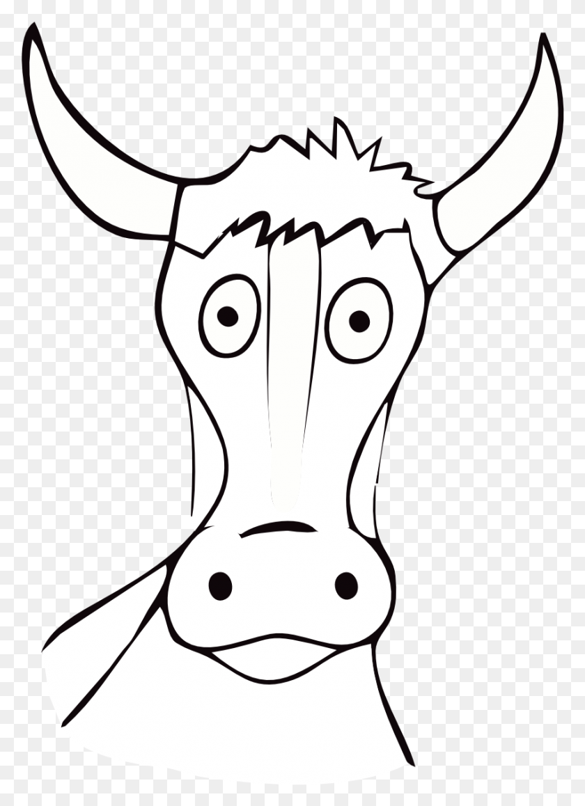 847x1193 Cow Farbe Drawn Cow Art Sheet, Mammal, Animal, Cattle HD PNG Download