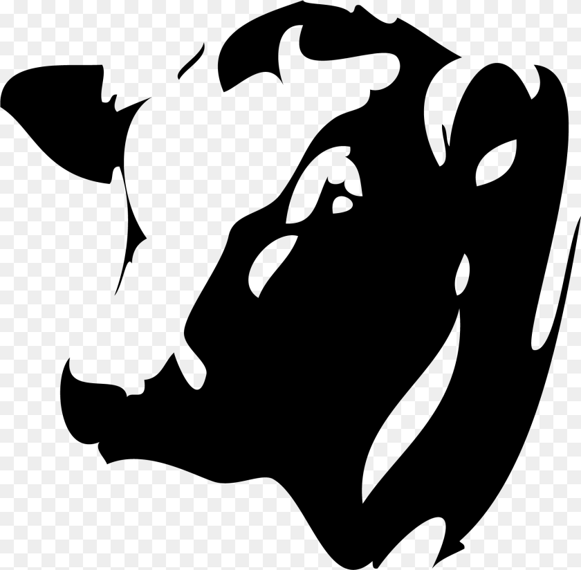 1810x1776 Cow Icon Black Angus In Clip Art, Gray PNG