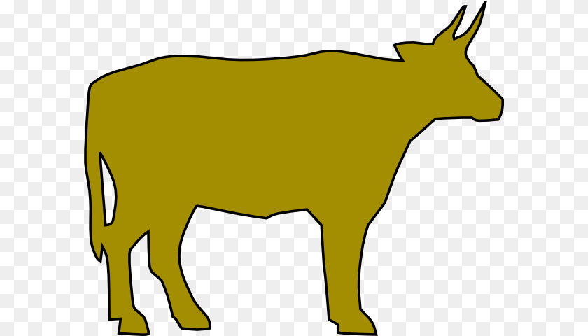 Cow Silhouette Clip Art For Web, Animal, Bull, Mammal, Cattle Transparent PNG