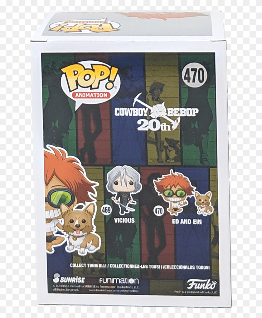 651x957 Cowboy Bebop Ed And Ein Pop Vinyl Figure And Buddy Funko, Poster, Advertisement, Label HD PNG Download