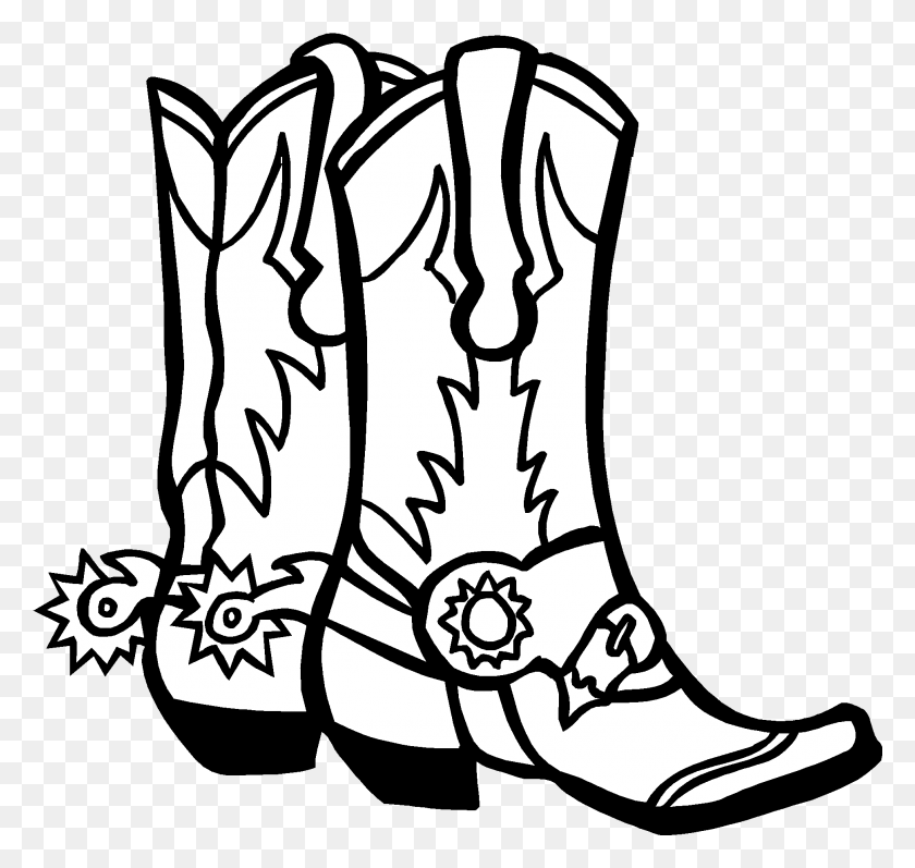 1941x1835 Cowboy Boots Coloring Pages Cowgirl Boots Clip Art, Clothing, Apparel, Cowboy Boot HD PNG Download