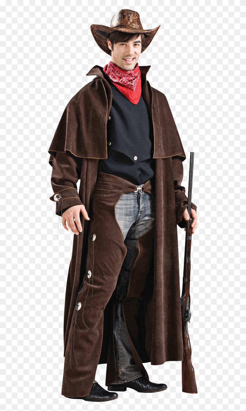 511x1343 Cowboy Cowboy Outlaw Costume, Clothing, Apparel, Overcoat HD PNG Download