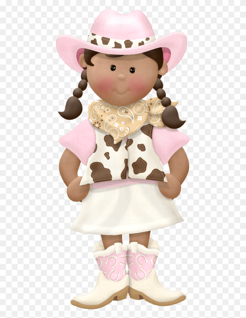 457x1024 Cowboy E Cowgirl Menina Country De Eva, Doll, Toy, Hat HD PNG Download