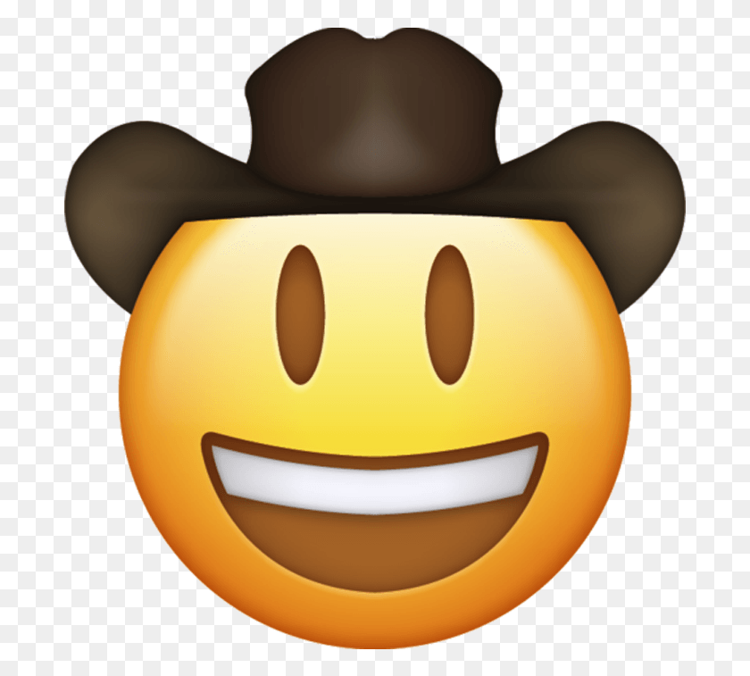 697x697 Cowboy Emoji Transparent Lil Nas X Emoji, Plant, Lamp, Produce HD PNG Download