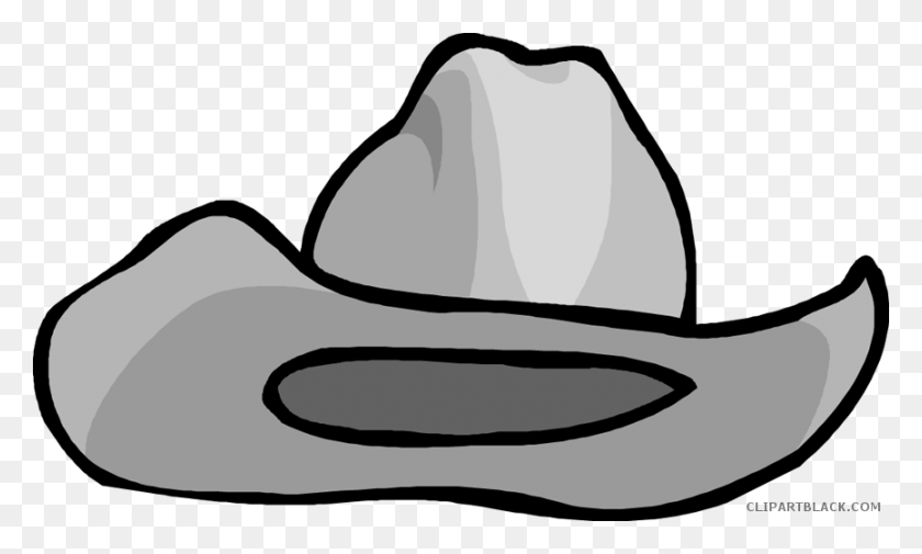 867x495 Cowboy Hat Tools Free Black White Clipart Images Clipartblack Clip Art Cowboy Hat Cartoon, Clothing, Apparel, Hat HD PNG Download