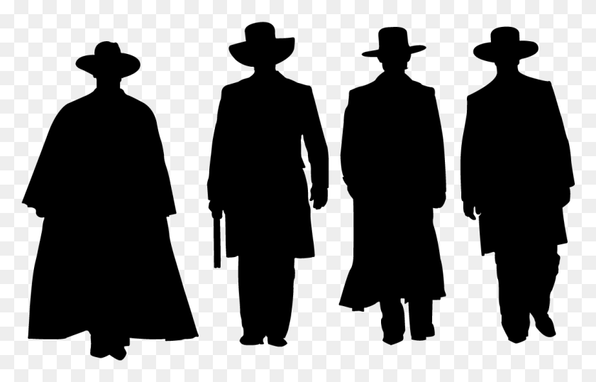 1083x665 Descargar Png Cowboy Silhouette Tombstone Movie Silhouette, Grey, World Of Warcraft Hd Png