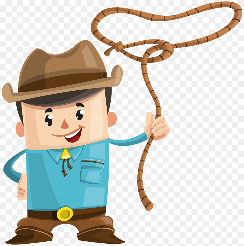 1905x1920 Cowboy With A Lasso Clipart, Clothing, Hat, Accessories, Jewelry PNG