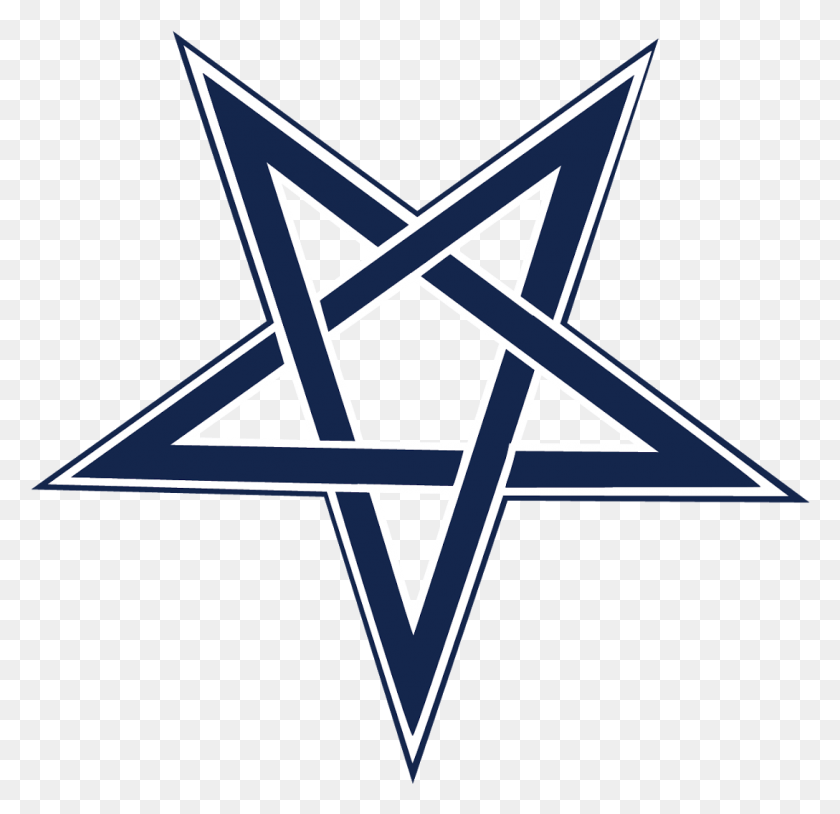 1088x1052 Cowboys Logo Inverted Pentagram, Symbol, Star Symbol, Cross HD PNG Download