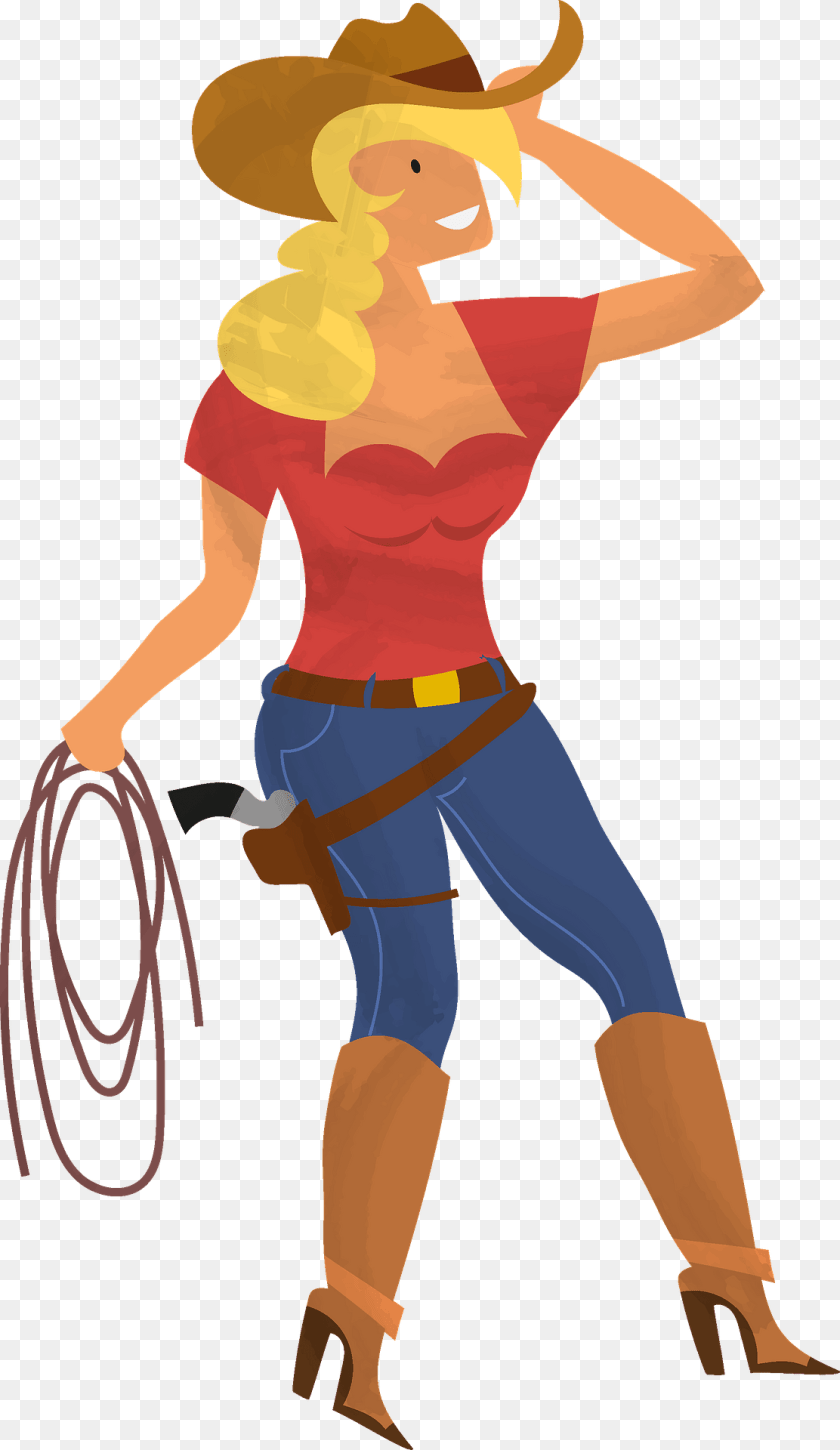 1112x1920 Cowgirl Clipart, Clothing, Hat, Person Sticker PNG