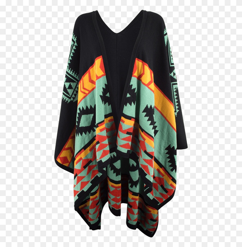 471x797 Cowgirl Justice Comanche Sage Poncho Shawl, Clothing, Apparel, Scarf HD PNG Download