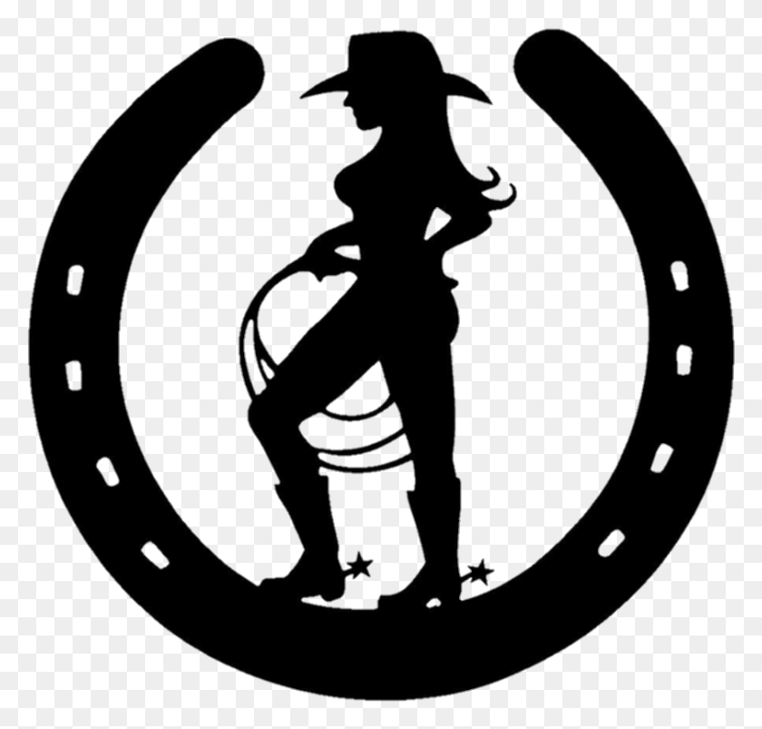 842x803 Cowgirl Sticker Cowgirl Stickers, Symbol, Logo, Trademark HD PNG Download