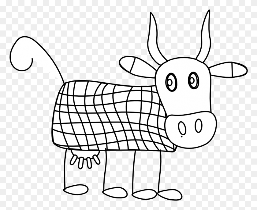 928x749 Cows Black White Line Art 3 999px 117 Cartoon, Animal, Wildlife, Mammal HD PNG Download