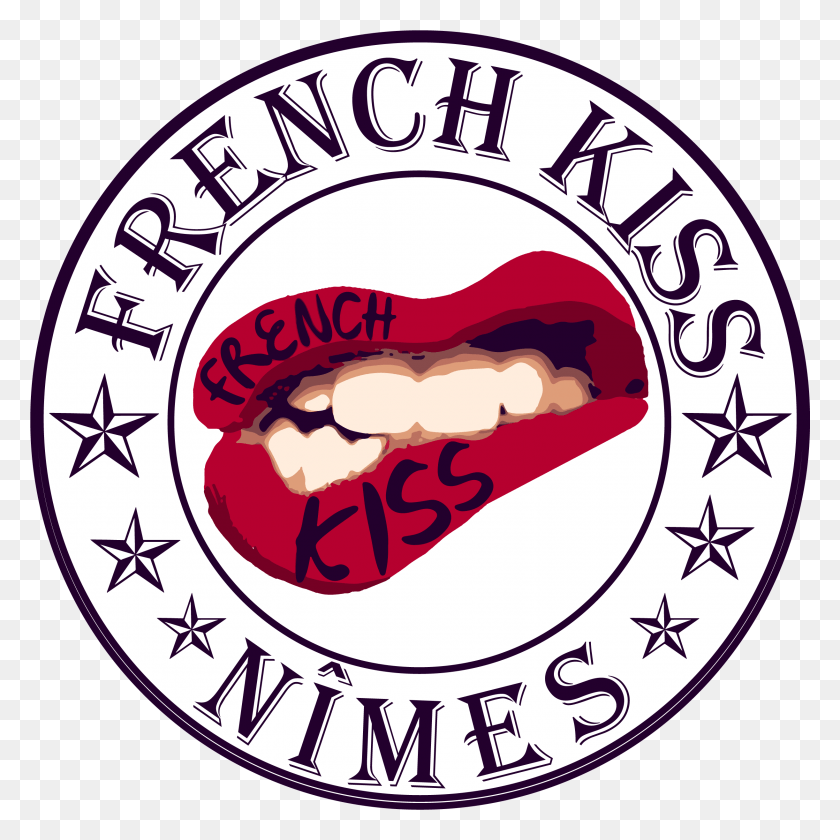 2443x2444 Cra Du Logo French Kiss Nmes Association Vnementiel, Label, Text, Symbol HD PNG Download