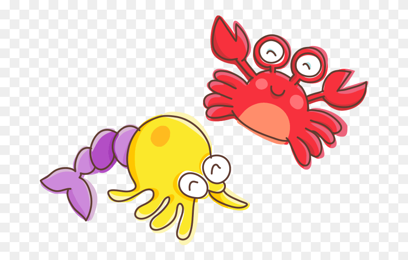 677x477 Crab And Hermit Crab, Sea Life, Animal, Food HD PNG Download