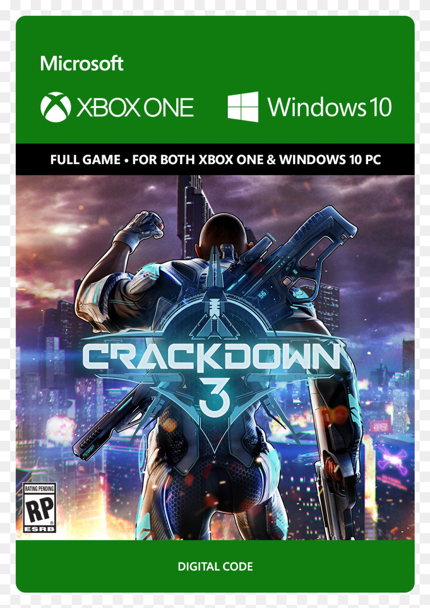 1013x1463 Descargar Png Crackdown 3 Digital Code Rating Crackdown 3 Xbox One Digital, Cartel, Anuncio, Flyer Hd Png