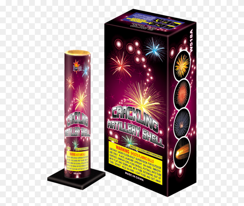 515x650 Crackling Artillery Shell Fireworks Box, Flyer, Poster, Paper Descargar Hd Png