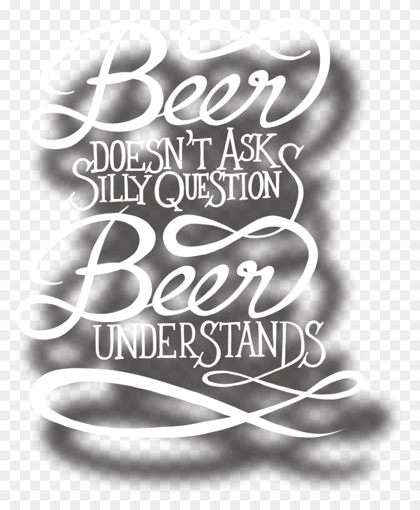 894x1100 Craft Beer Silly Questions Logo Calligraphy, Text, Alphabet, Handwriting HD PNG Download