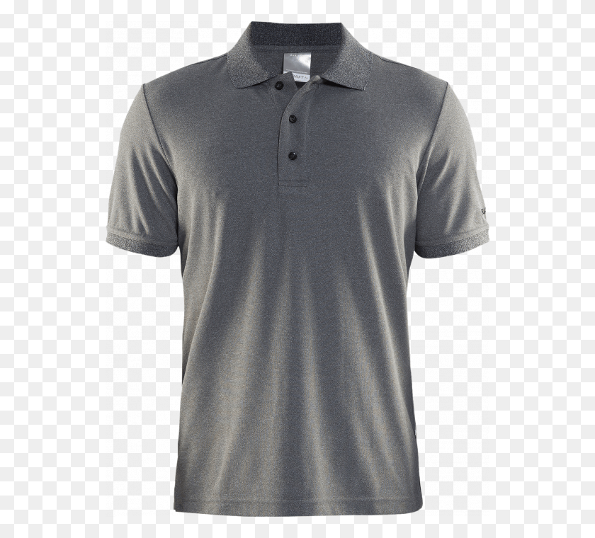542x700 Craft Polo Tee Pique Classic Mens Polo Grijs Heren, Clothing, Apparel, Sleeve HD PNG Download