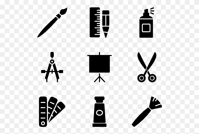 529x505 Craft Supplies Black And White Craft Supplies Clip Art, Gray, World Of Warcraft HD PNG Download