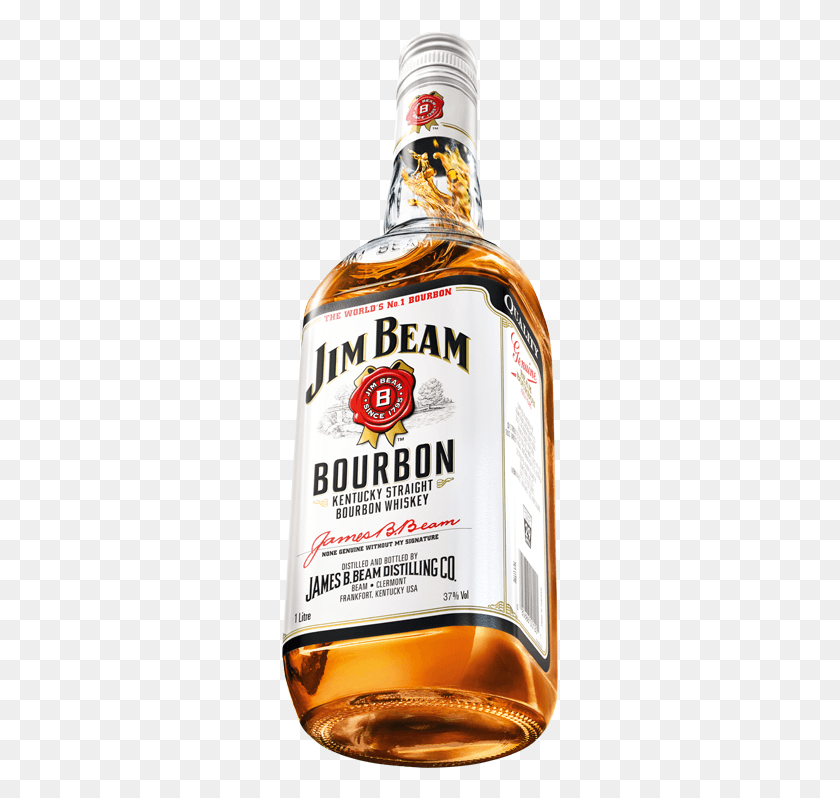 277x738 Crafted Longer For A Fuller Smoother Flavour Jim Beam Whiskey Price In India, Liquor, Alcohol, Beverage HD PNG Download