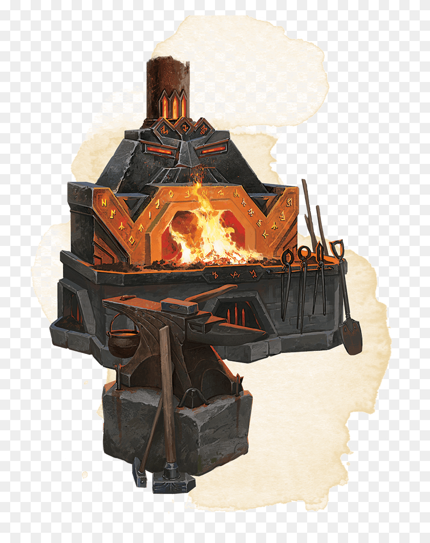 721x1000 Crafting An Item Wood Burning Stove, Fire, Flame, Forge HD PNG Download