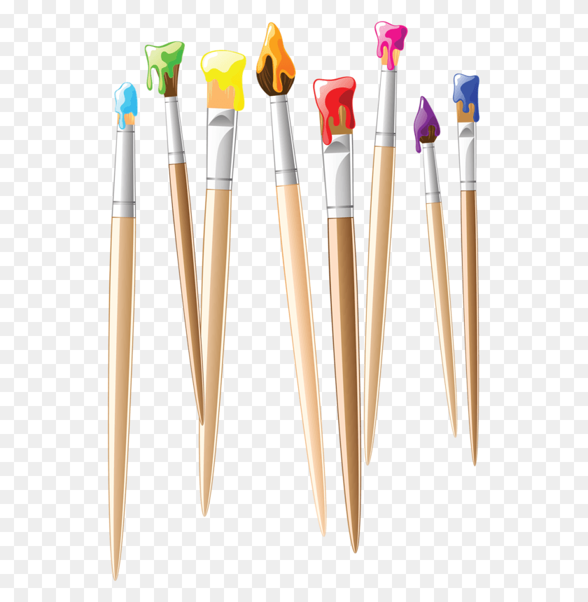 532x800 Crafts Clipart Pencil Cup Artist Paint Brush Clipart, Brush, Tool, Baseball Bat HD PNG Download