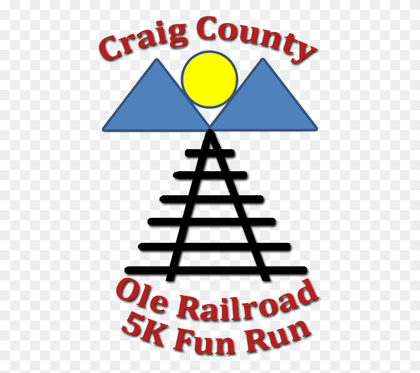 450x685 Craig County Ole Railroad 5k Fun Run Scheduled For Traffic Sign, Light, Text, Symbol HD PNG Download
