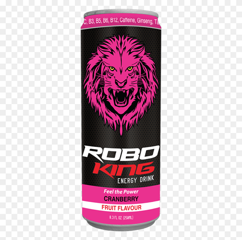 282x770 Cranberry Robo King Energy Drink, Tiger, Wildlife, Mammal HD PNG Download