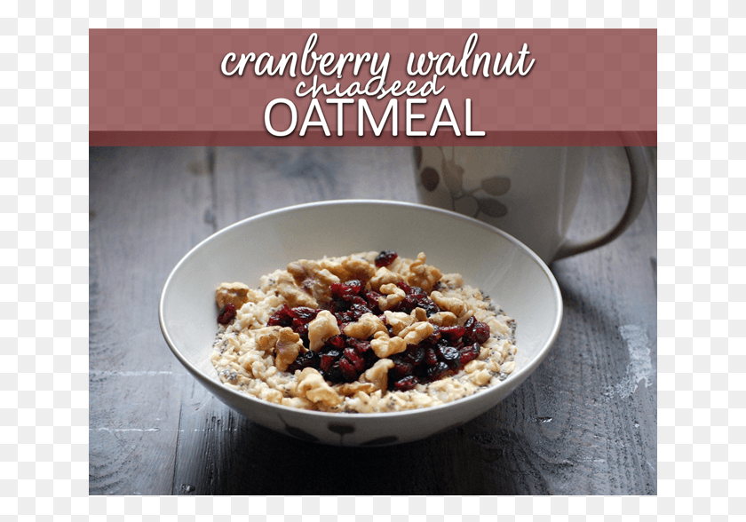 640x528 Cranberry Walnut Chia Seed Oatmeal Muesli, Breakfast, Food, Plant HD PNG Download