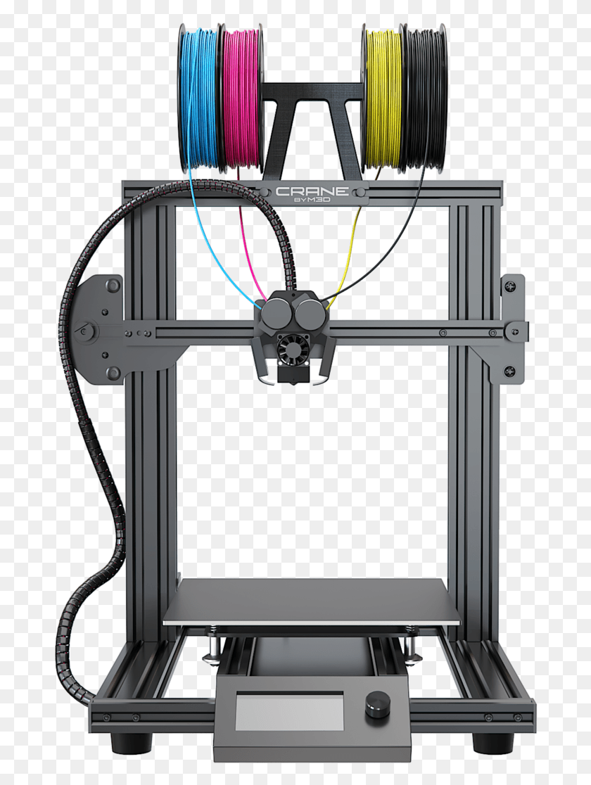 688x1056 Crane 3D Printer, Wiring, Pedal Descargar Hd Png