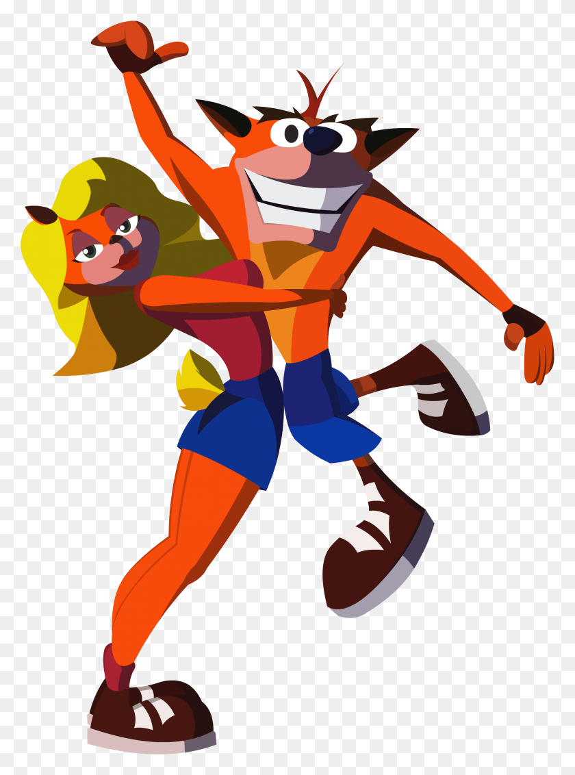 2181x3000 Crash And Tawna Bandicoot Crash Bandicoot 1 Tawna, Poster, Advertisement HD PNG Download