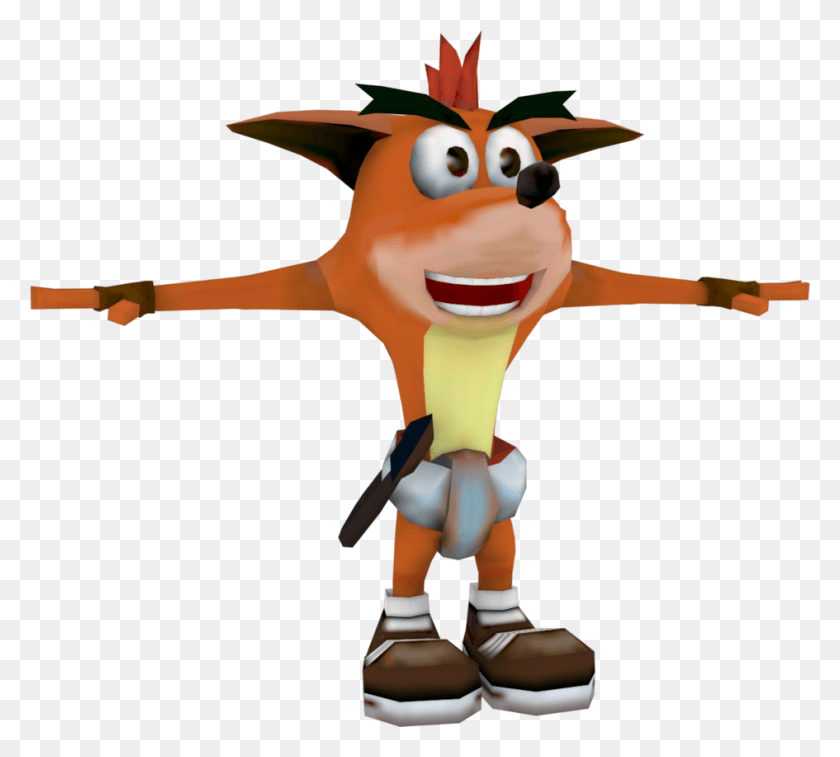945x845 Crash Bandicoot Clipart Japanese Crash Tag Team Racing Outfit, Toy, Costume, Clothing HD PNG Download