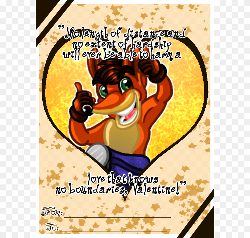 600x800 Crash Bandicoot Crash Bandicoot Valentine39s Day, Advertisement, Poster, Book, Publication Clipart PNG