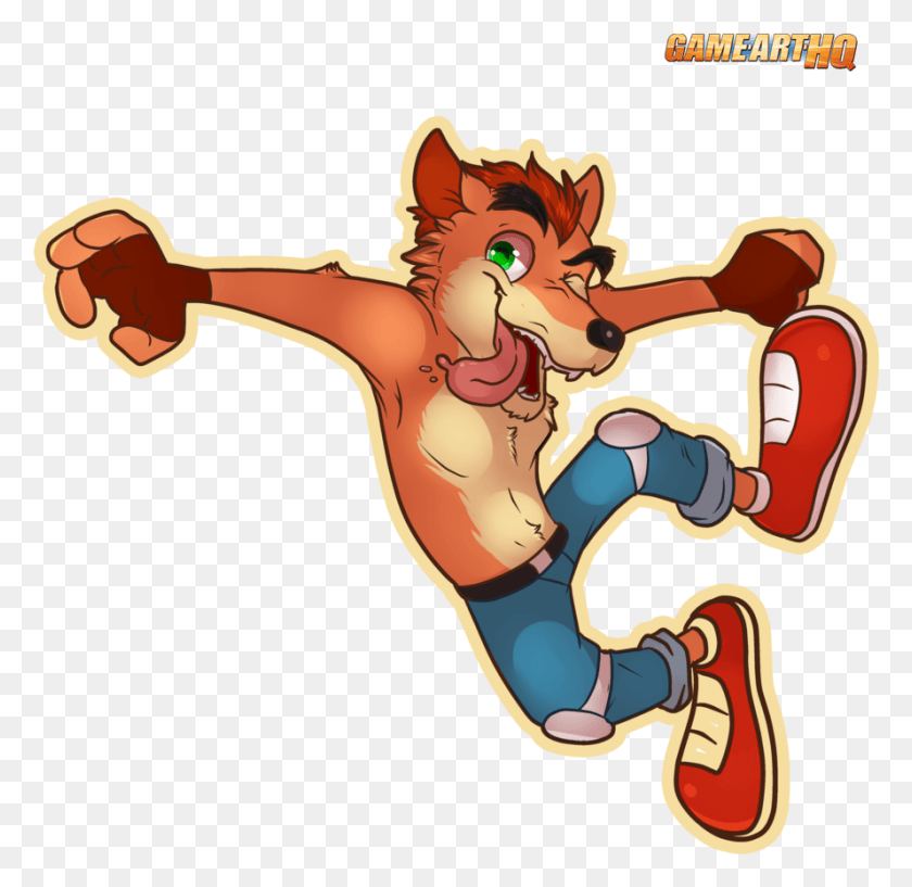 889x863 Crash Bandicoot Was One Of My Favourite Video Game Crash Bandicoot Tf, Hand, Cupid, Super Mario HD PNG Download