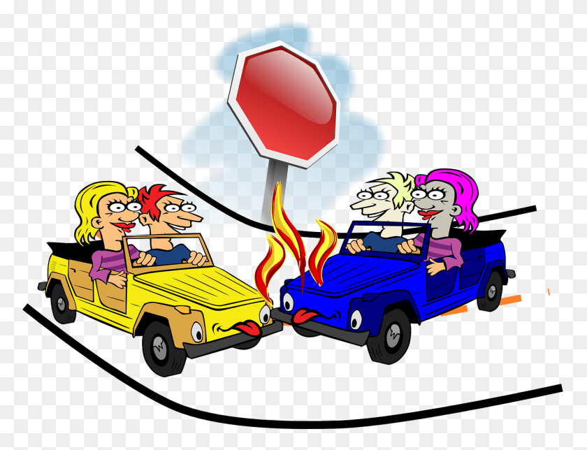 1280x959 Crash Car Accident Stop Sign Car Image Car Crash Clipart, Symbol, Road Sign, Sign HD PNG Download