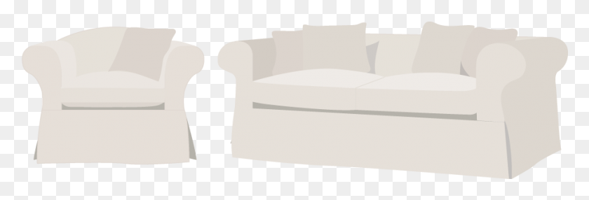918x267 Crate And Barrel Bloomsbury Slipcover Studio Couch, Furniture, Chair HD PNG Download