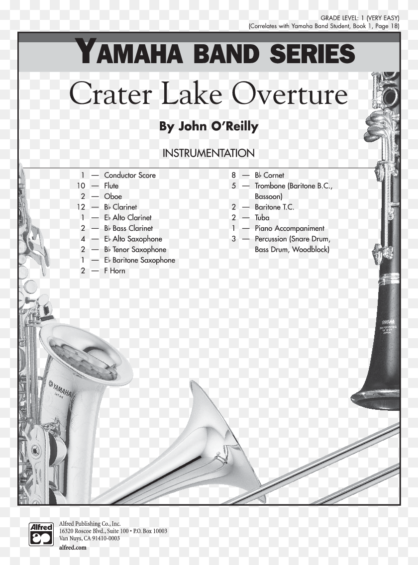 772x1076 Crater Lake Overture Thumbnail Crater Lake Overture Yankee Spirit March Flauta, Instrumento Musical, Actividades De Ocio, Oboe Hd Png