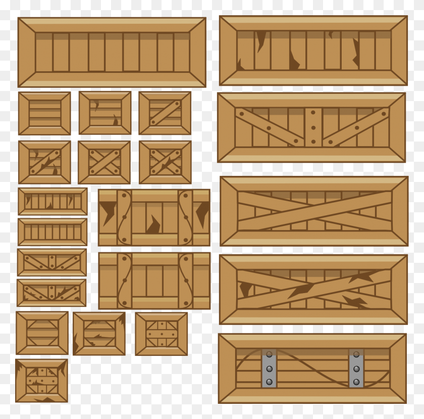 1149x1134 Crates For Your Games Cartoon Crates, Furniture, Tabletop, Drawer HD PNG Download