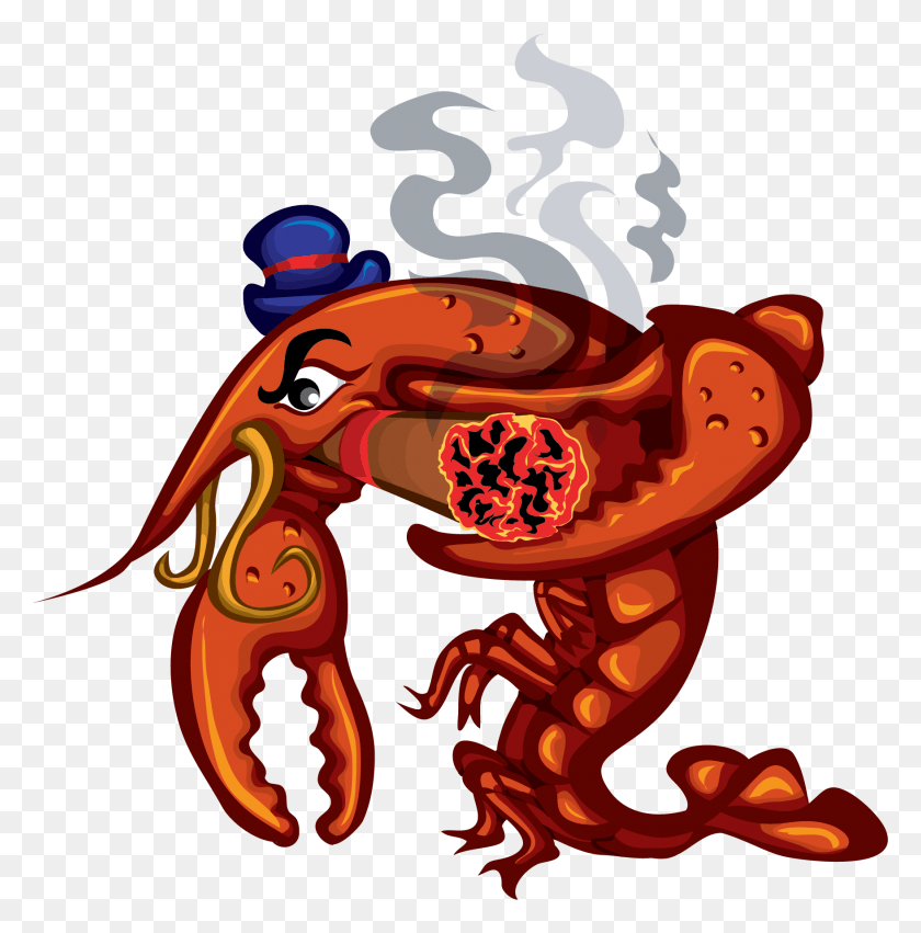 1757x1782 Crawfish Clip Art, Dragon, Food, Sea Life HD PNG Download