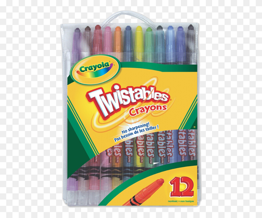 461x639 Crayola Twistables Crayons 12 Pack Crayola Roll Up Crayons, Маркер Hd Png Скачать