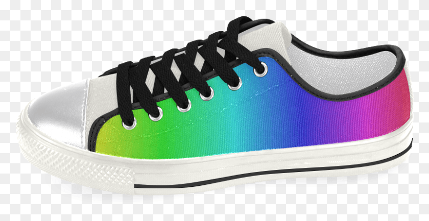 801x384 Crayon Box Ombre Rainbow Women39s Classic Canvas Shoes Skate Shoe, Clothing, Apparel, Footwear HD PNG Download