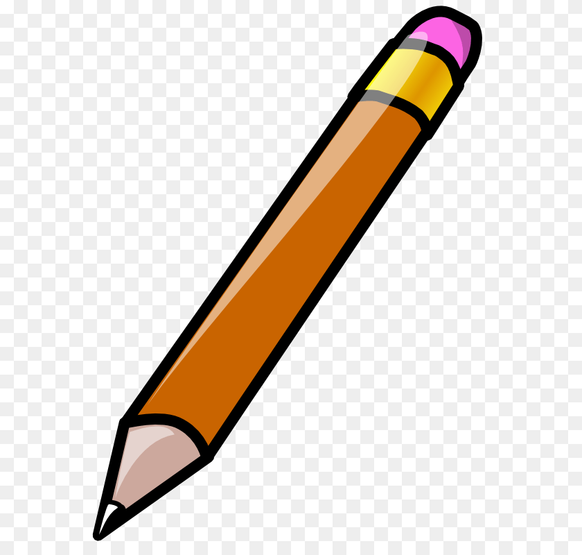 800x800 Crayon Clip Art Black And White, Pencil, Rocket, Weapon Sticker PNG