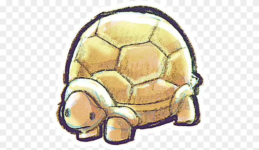 510x487 Crayon Tortoise Icon Clipart Image Iconbugcom Golden Turtle Animated, Animal, Sport, Soccer Ball, Soccer PNG