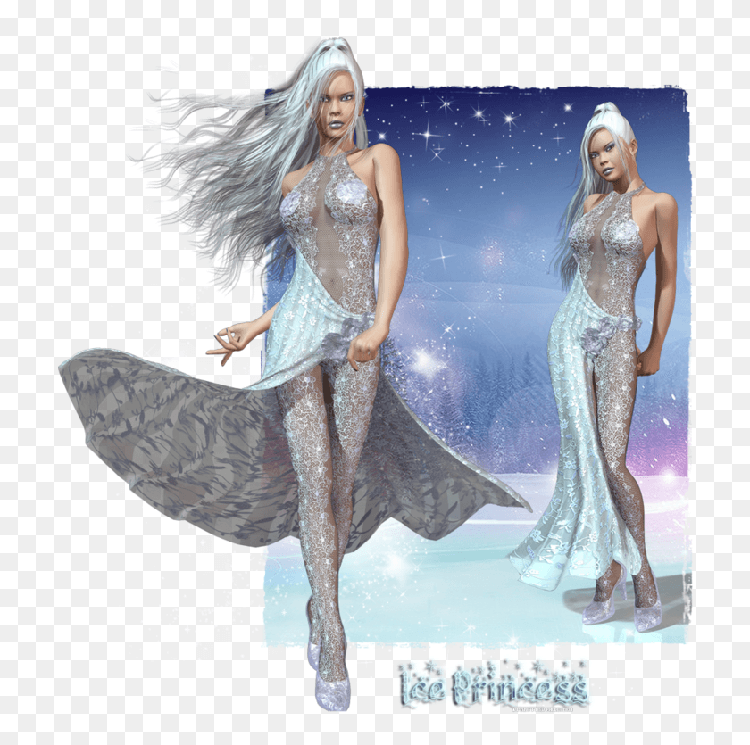 712x775 Crazy Belle Ii Textures Ice Princess Ice Princess 3d, Clothing, Apparel, Person HD PNG Download